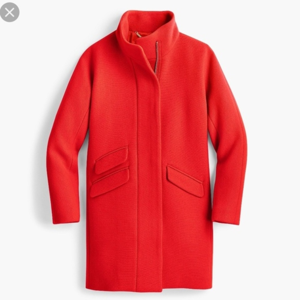 JCREW Cocoon Coat Italian Stadium-Cloth Wool NWT